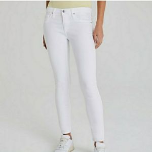 COPY - AG The legging ankle jean in white. NWT